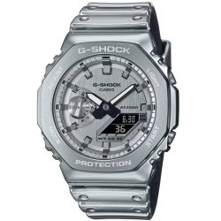 CASIO - Analoguhr, G-SHOCK Classic, 49mm, Silber