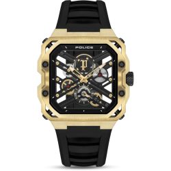 Police PEWGM0072003 Eleganz in Schwarz-Gold