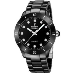 Festina - Analoguhr, Ceramic, 38mm, Black