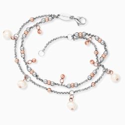 Engelsrufer ERBS-PEARL-BI Boho Damen Fusskette