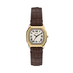 Fossil - Analoguhr, Harlow, 27mm, Braun