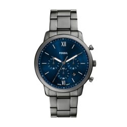 Fossil - Chronograph Uhr, Neutra, 44mm, Grau