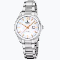 Festina - Analoguhr, Acero Clasico, 34mm, Silber