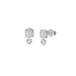 Guess - Ohrringe, L.o.v.e., 12mm, Silber