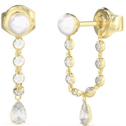 Guess - Ohrringe, Tiny Pearly, 30mm, Gold
