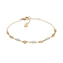 Elegantes Skagen Armband SKJ1880710 – Vergoldet mit Süßwasserperlen .