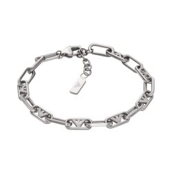 Emporio Armani Herren Armband EGS3249040 – Edelstahl Gliederarmband
