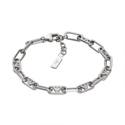 Emporio Armani Herren Armband EGS3249040 – Edelstahl Gliederarmband