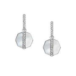 Fossil - Ohrstecker, Jewelry, One Size, Silberfarben