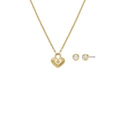 Fossil - Schmuckset, Ellis, One Size, Goldfarben