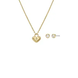 Fossil - Schmuckset, Ellis, One Size, Goldfarben