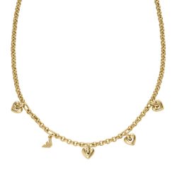 Emporio Armani Damen Halskette EGS3267710 – Vergoldete Eleganz