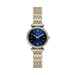 Fossil - Analoguhr, Carlie, 28mm, Zweifarbig