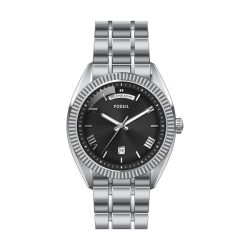 Fossil - Analoguhr, Campbell, 42mm, Silber