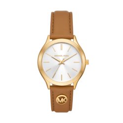 Michael Kors - Analoguhr, Slim Runway, 38mm, Braun