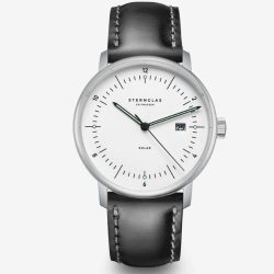 Sternglas - Analoguhr, Naos Solar, 38mm, Black