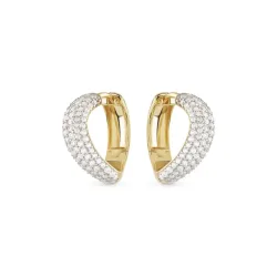 Guess - Ohrringe, Double Wave, 7mm, Gold