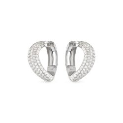 Guess - Ohrringe, Double Wave, 7mm, Silber
