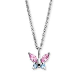 Herzengel HENS-BUTTERFLY1-ZI Kinder Halskette