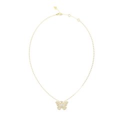 Guess - Halskette, Borboleta, 45.5CM, Gold
