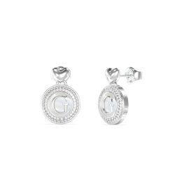 Guess - Ohrringe, G Talisman, One Size, Silber