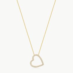 ANIA HAIE - Halskette, Heart Xpress, 45.5CM, Goldfarben