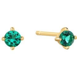 ANIA HAIE - Ohrstecker, Ripple Joy, One Size, Goldfarben