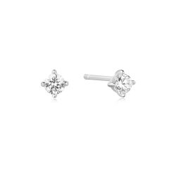 ANIA HAIE - Ohrstecker, Heart Hunter, 4mm, Silber