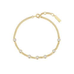ANIA HAIE - Armband, Melodic Poet, 16.5+2CM, Goldfarben