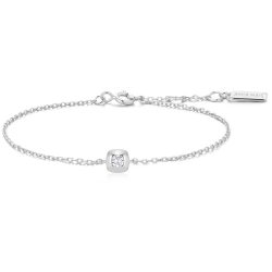 ANIA HAIE - Armband, Tide Echo, 16.5+2CM, Silber