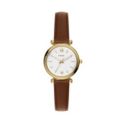 Fossil - Analoguhr, Carlie, 28mm, Braun