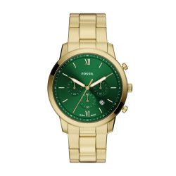 Fossil - Chronograph Uhr, Neutra, 42mm, Gold