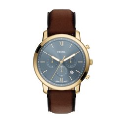 Fossil - Chronograph Uhr, Neutra, 44mm, Braun