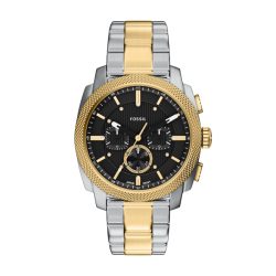 Fossil - Chronograph Uhr, Machine, 44mm, Multicolor