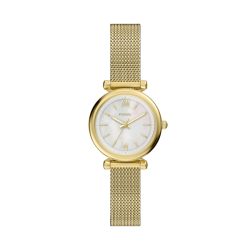 Fossil - Analoguhr, Carlie, 28mm, Gold