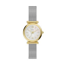Fossil - Analoguhr, Carlie, 28mm, Silber