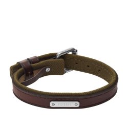 Fossil - Armband, Everett, One Size, Silberfarben