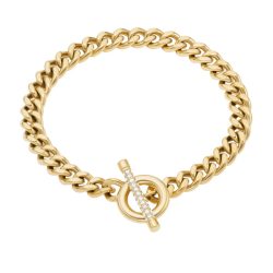 Fossil - Armband, Carlie T-bar, 18.5CM, Goldfarben