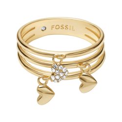 Fossil - Ring, Sutton, 56, Goldfarben