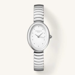 Rosefield - Analoguhr, Oval Evolution, 29mm, Silberfarben