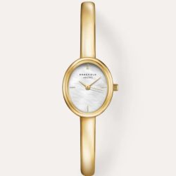 Rosefield - Analoguhr, Studio - Medium 62mm, 24mm, Goldfarben