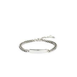 Buddha to Buddha 001J0190801 Essential Bar Silver Herren Armband