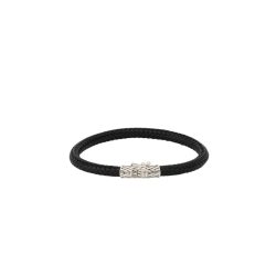Buddha to Buddha 001J0514903 Ellen Leather Bracelet Black Herren Armband