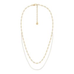 Fossil - Halskette, Heritage, 40.5+5CM, Goldfarben