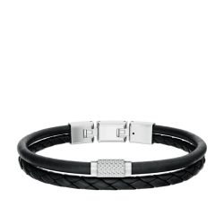 Fossil - Armband, Machine, 18.1CM, Black