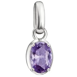 THOMAS SABO, THOMAS SABO - anhänger Charm Geburtsstein Februar Connect, One Size, Violett