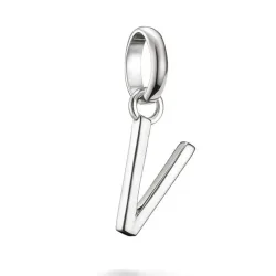 THOMAS SABO - Charm Anhänger Buchstabe V Connect, One Size, Silber