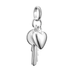 THOMAS SABO - Charm-Anhänger Schlüssel Mit Herz, One Size, Silber