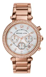 Michael Kors Uhr Chronograph Parker Edelstahl roségoldfarben
