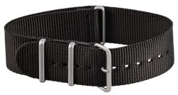 Natoarmband 22mm in schwarz Military Nato Band Nato Uhrenband